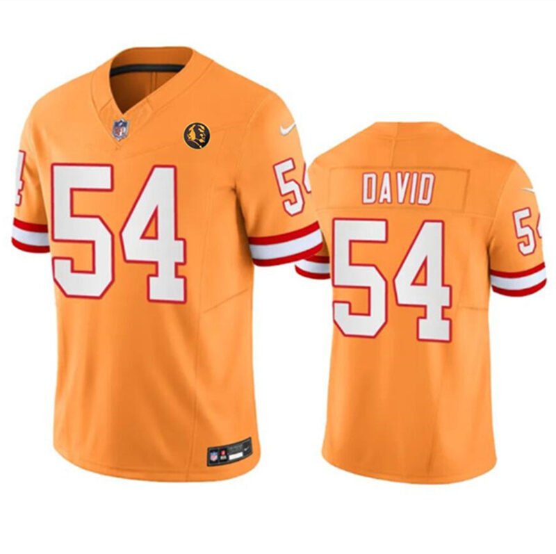 Orange Tampa Bay Buccaneers #54 Lavonte David 2023 F.U.S.E. Throwback With John Madden Patch Vapor Limited Stitched Football Jersey - TBB54