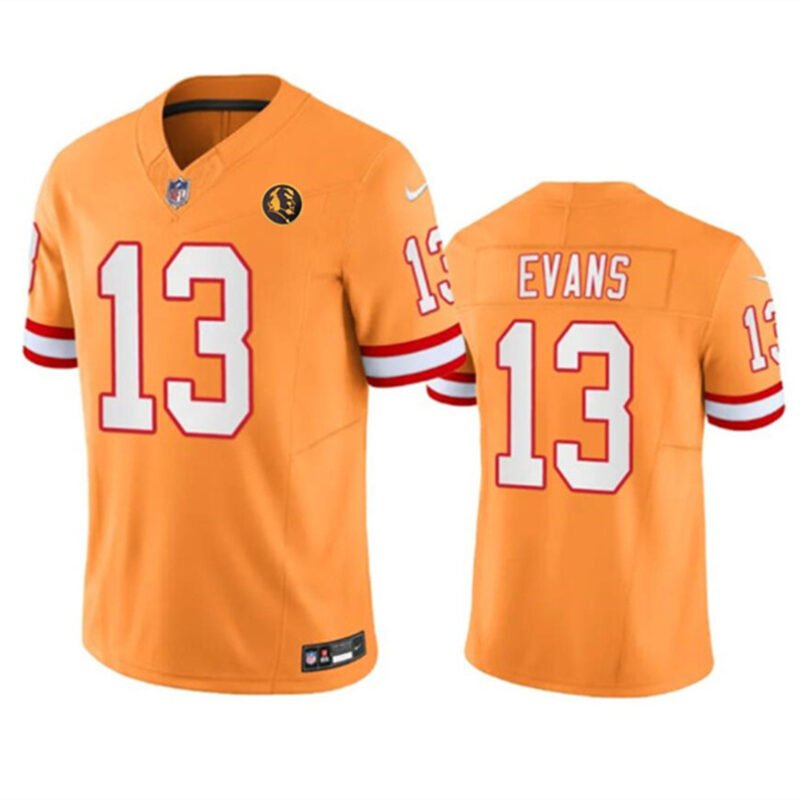 Orange Tampa Bay Buccaneers #13 Mike Evans 2023 F.U.S.E. With John Madden Patch Vapor Limited Stitched Football Jersey - TBB135