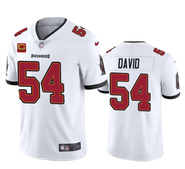 White Tampa Bay Buccaneers #54 Lavonte David 2024 With 4-Star C Patch Vapor Untouchable Limited Stitched NFL Jersey - TBB52