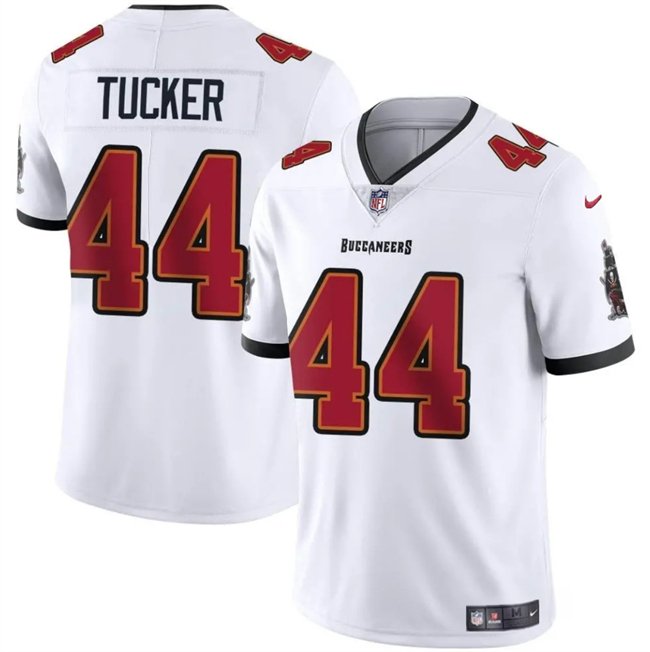 White Tampa Bay Buccaneers #44 Sean Tucker Vapor Limited Stitched Jersey - TBB66