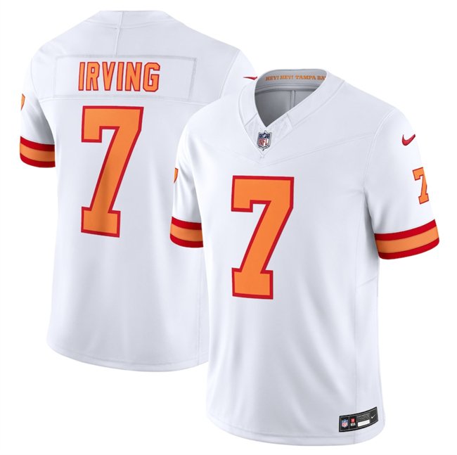 White Tampa Bay Buccaneers #7 Bucky Irving 2025 F.U.S.E. Vapor Limited Stitched Jersey - TBB62