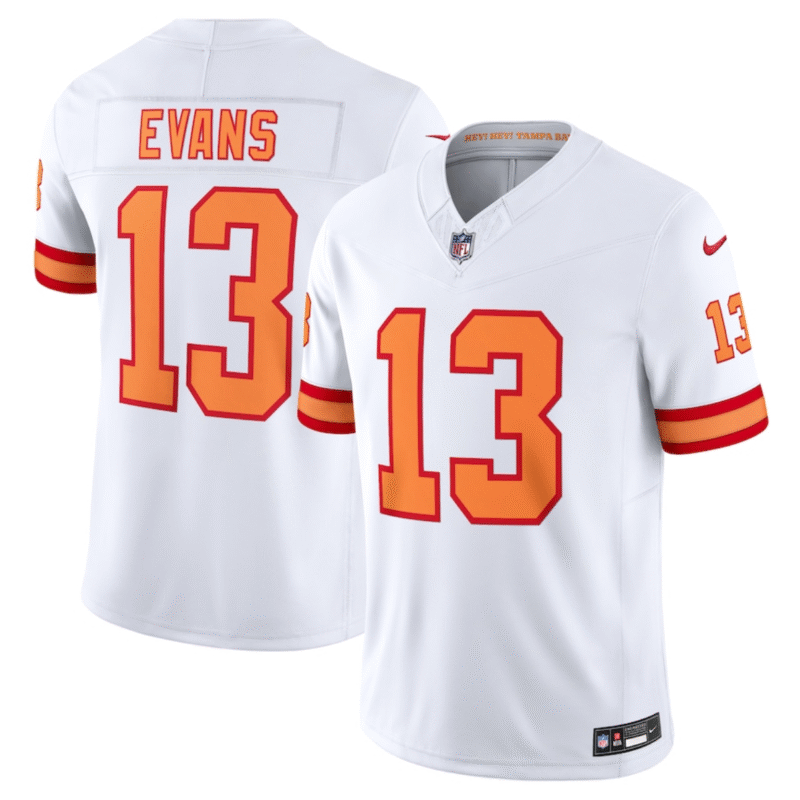 White Tampa Bay Buccaneers #13 Mike Evans 2025 F.U.S.E. Vapor Limited Stitched Jersey - TBB181