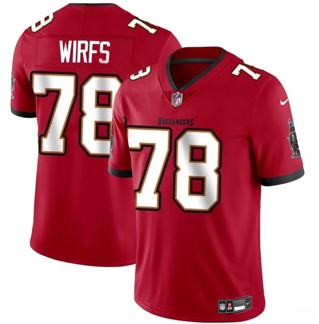 Red Tampa Bay Buccaneers #78 Tristan Wirfs 2025 Vapor Limited Stitched Jersey - TBB122