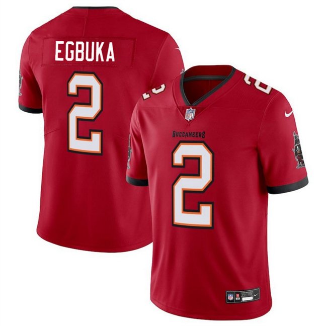 Red Tampa Bay Buccaneers #2 Emeka Egbuka 2025 Draft Vapor Limited Stitched Jersey - TBB187