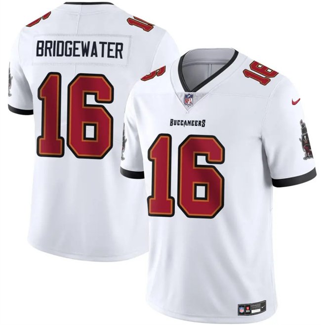 White Tampa Bay Buccaneers #16 Teddy Bridgewater Vapor Limited Stitched Jersey - TBB175