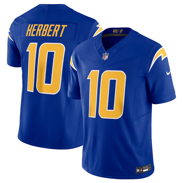 Royal Los Angeles Chargers #10 Justin Herbert 2023 F.U.S.E. Vapor Untouchable Limited Stitched Jersey - LCJ50