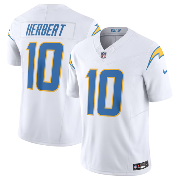 White Los Angeles Chargers #10 Justin Herbert 2023 F.U.S.E. Vapor Untouchable Limited Stitched Jersey - LCJ205