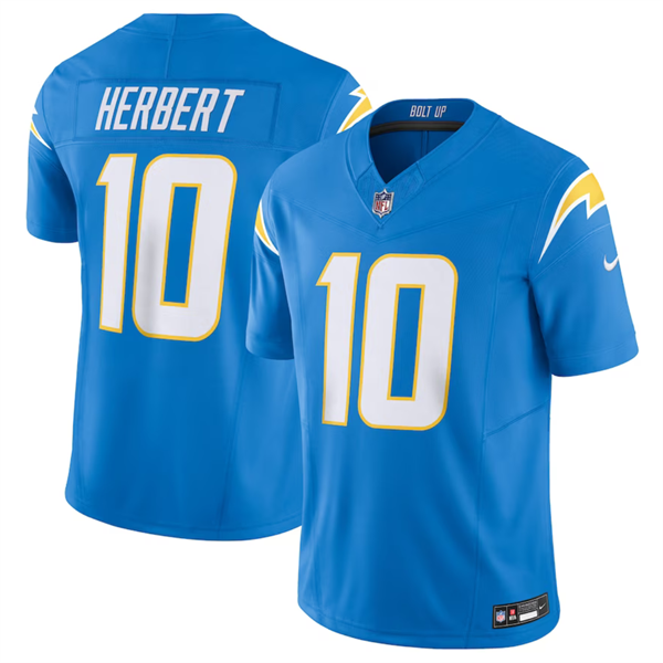 Blue Los Angeles Chargers #10 Justin Herbert 2023 F.U.S.E. Vapor Untouchable Limited Stitched Jersey - LCJ48
