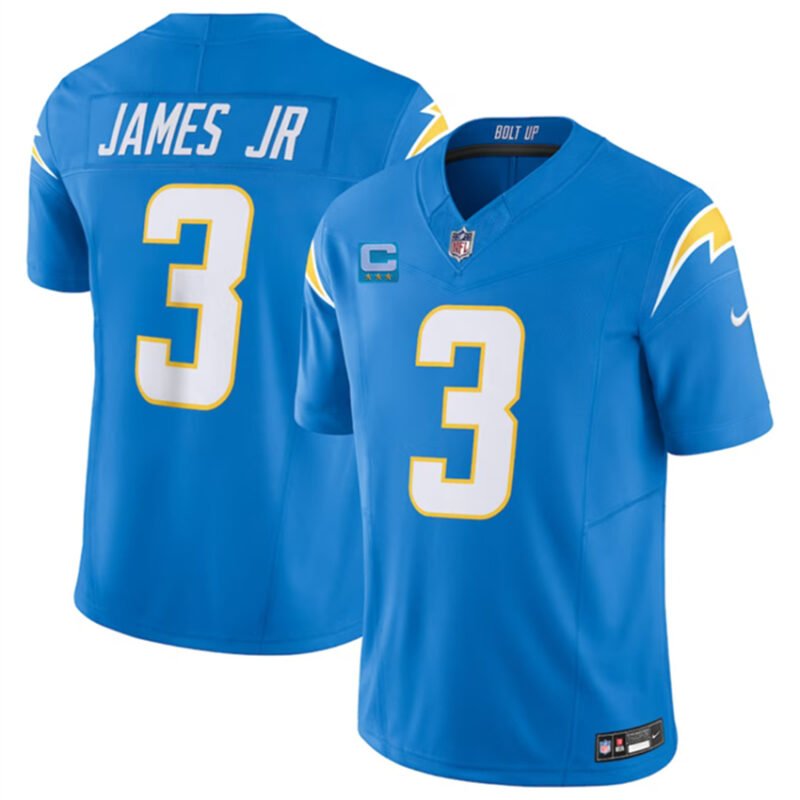 Light Blue Los Angeles Chargers #3 Derwin James Jr. 2023 F.U.S.E. With 3-Star C Patch Vapor Untouchable Limited Stitched Jersey - LCJ02