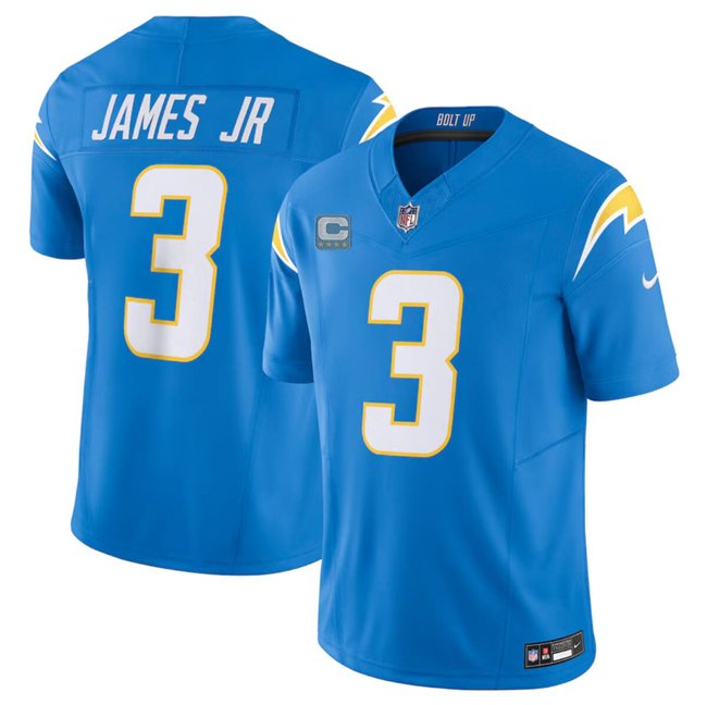 Blue Los Angeles Chargers #3 Derwin James Jr. 2024 F.U.S.E. With 4-Star C Patch Vapor Untouchable Limited Stitched Jersey - LCJ122