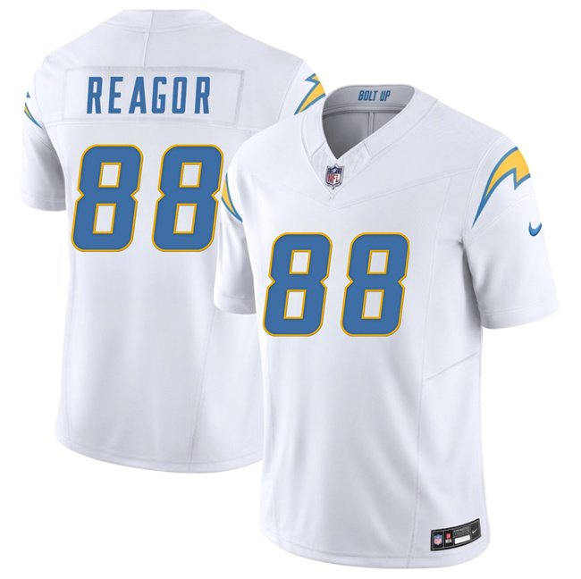 White Los Angeles Chargers #88 Jalen Reagor 2025 F.U.S.E. Vapor Limited Stitched Football Jersey - LCJ282