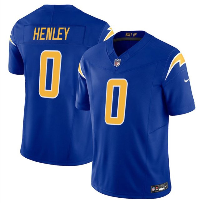 Royal Los Angeles Chargers #0 Daiyan Henley 2025 F.U.S.E Vapor Limited Stitched Football Jersey - LCJ121