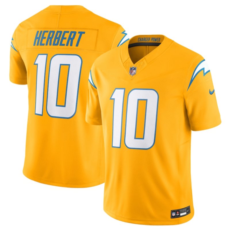 Gold Los Angeles Chargers #10 Justin Herbert 2025 F.U.S.E. AlternateVapor Limited Stitched Football Jersey - LCJ280