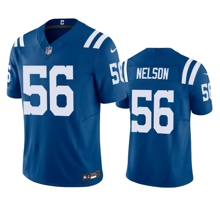 Blue Indianapolis Colts #56 Quenton Nelson 2023 F.U.S.E Vapor Untouchable Stitched Football Jersey - IDC142