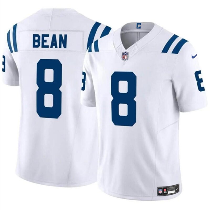 White Indianapolis Colts #8 Jason Bean 2024 F.U.S.E. Vapor Limited Stitched Football Jersey - IDC95