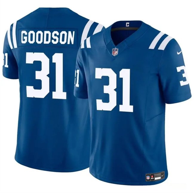 Blue Indianapolis Colts #31 Tyler Goodson 2024 F.U.S.E. Vapor Limited Stitched Football Jersey - IDC203