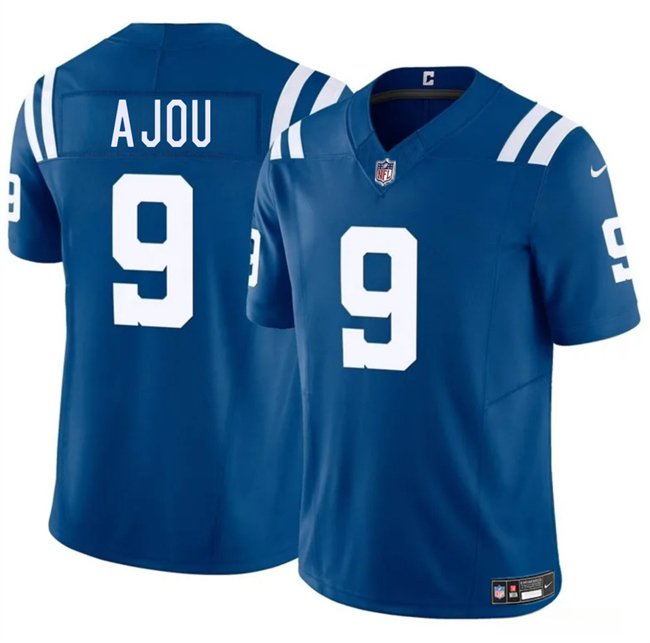 Blue Indianapolis Colts #9 Ajou Ajou 2025 F.U.S.E. Vapor Limited Stitched Football Jersey - IDC255