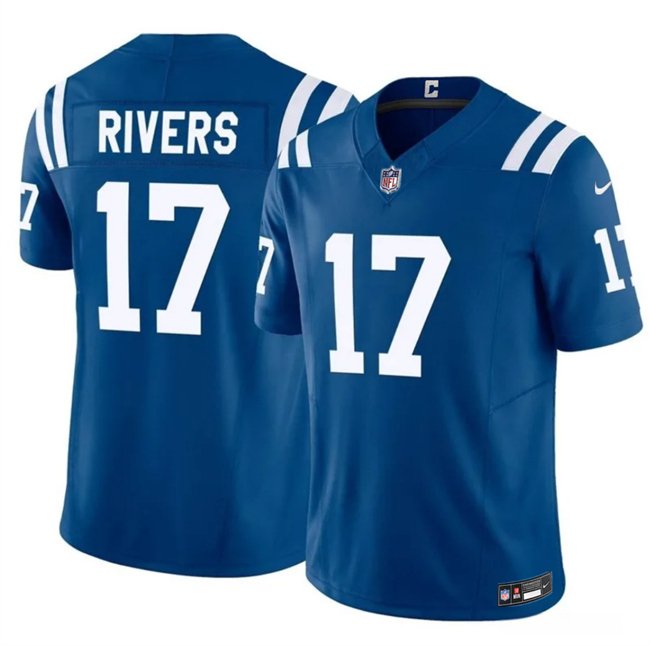 Blue Indianapolis Colts #17 Philip Rivers 2025 F.U.S.E. Vapor Limited Stitched Football Jersey - IDC197