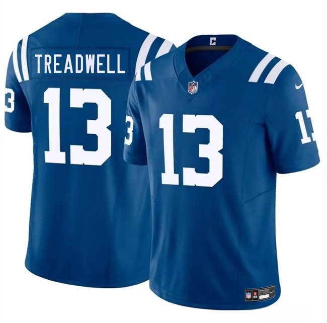 Blue Indianapolis Colts #13 Laquon Treadwell 2025 F.U.S.E. Vapor Limited Stitched Football Jersey - IDC81