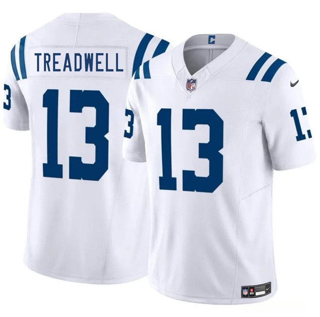 White Indianapolis Colts #13 Laquon Treadwell 2025 F.U.S.E. Vapor Limited Stitched Football Jersey - IDC16