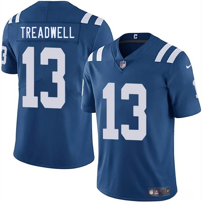 Blue Indianapolis Colts #13 Laquon Treadwell 2025 Vapor Limited Stitched Football Jersey - IDC272