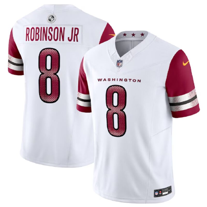 White Washington Commanders #8 Brian Robinson Jr. 2023 F.U.S.E. Vapor Limited Stitched Football Jersey - WAC152