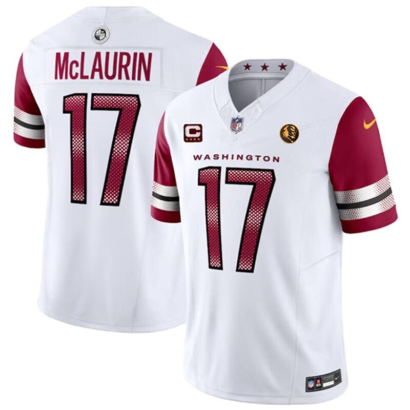 White Washington Commanders #17 Terry McLaurin 2023 F.U.S.E. With John Madden Patch Vapor Limited Stitched Football Jersey - WAC127