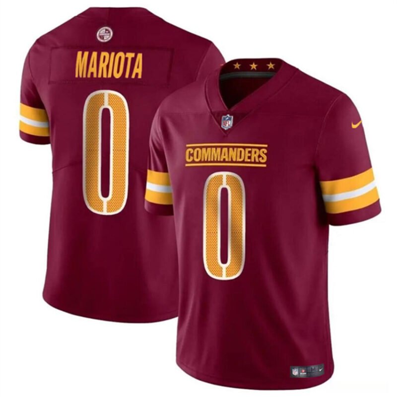 Burgundy Washington Commanders #0 Marcus Mariota Vapor Limited Stitched Football Jersey - WAC29