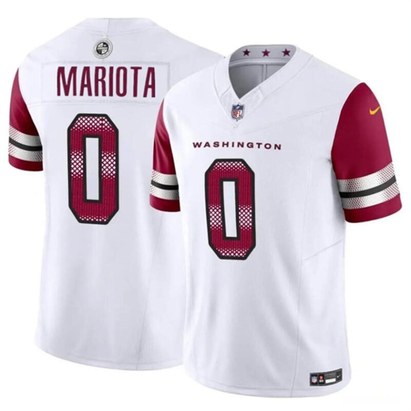 White Washington Commanders #0 Marcus Mariota 2023 F.U.S.E. Vapor Limited Stitched Football Jersey - WAC80