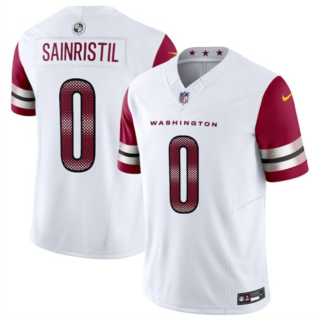 White Washington Commanders #0 Mike Sainristill 2025 F.U.S.E. Vapor Limited Stitched Football Jersey - WAC161