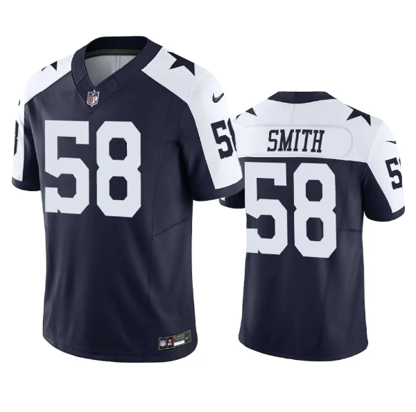 Navy Dallas Cowboys #58 Mazi Smith 2023 F.U.S.E. Vapor Limited Stitched Football Jersey - DLC376