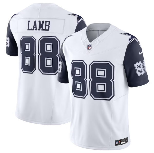 White Dallas Cowboys #88 CeeDee Lamb 2023 F.U.S.E. Vapor Untouchable Stitched Football Jersey - DLC314