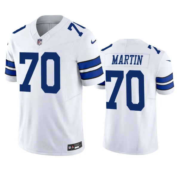 White Dallas Cowboys #70 Zack Martin 2023 F.U.S.E. Vapor Limited Stitched Football Jersey - DLC121