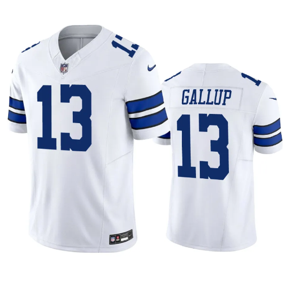 White Dallas Cowboys #13 Michael Gallup 2023 F.U.S.E. Vapor Limited Stitched Football Jersey - DLC56