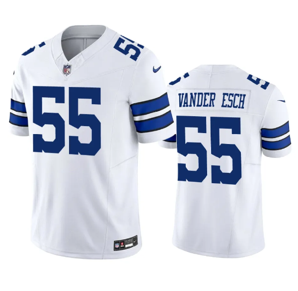 White Dallas Cowboys #55 Leighton Vander Esch 2023 F.U.S.E. Vapor Limited Stitched Football Jersey - DLC124