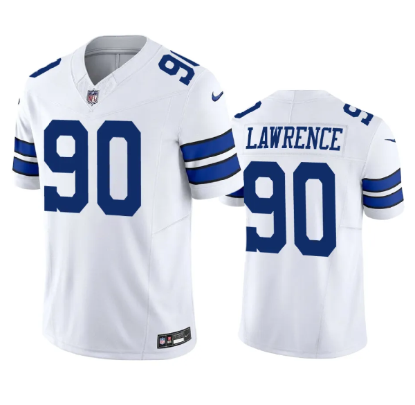 White Dallas Cowboys #90 Demarcus Lawrence 2023 F.U.S.E. Vapor Limited Stitched Football Jersey - DLC380