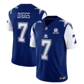 Navy Dallas Cowboys #7 Trevon Diggs 2023 F.U.S.E. With 1960 Patch Vapor Limited Stitched Football Jersey - DLC109