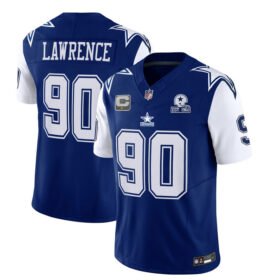 Navy Dallas Cowboys #90 DeMarcus Lawrence 2023 F.U.S.E. With 1960 Patch Vapor Limited Stitched Football Jersey - DLC88