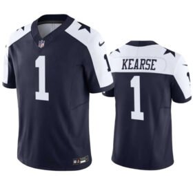 Navy/White Dallas Cowboys #1 Jayron Kearse 2023 F.U.S.E. Vapor Limited Stitched Football Jersey - DLC316