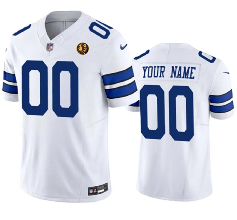 White Dallas Cowboys Active Player Custom 2023 F.U.S.E. With John Madden Patch Vapor Limited Stitched Football Jersey - DLC192