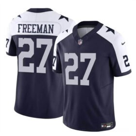 Navy/White Dallas Cowboys #27 Royce Freeman 2023 F.U.S.E Thanksgiving Vapor Untouchable Limited Stitched Football Jersey - DLC65