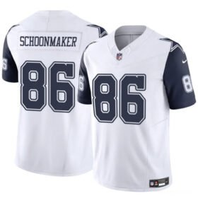 White Dallas Cowboys #86 Luke Schoonmaker 2023 F.U.S.E Vapor Untouchable Limited Stitched Football Jersey - DLC449