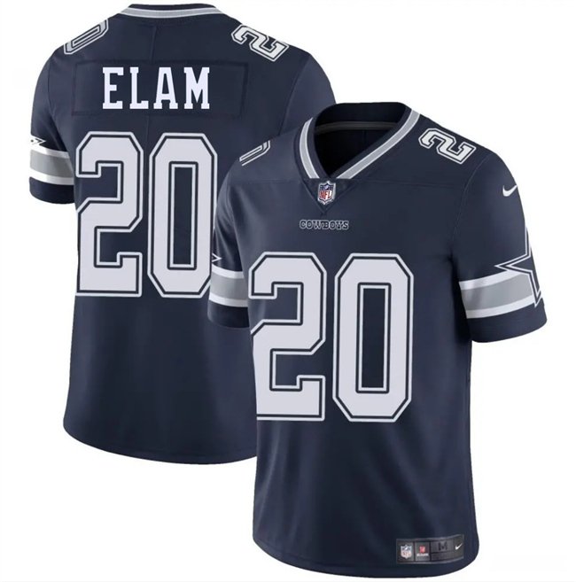 Navy Blue Dallas Cowboys #20 Kaiir Elam 2025 Vapor Untouchable Limited Stitched Football Jersey - DLC83