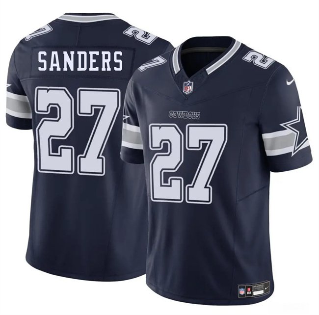 Navy Dallas Cowboys #27 Miles Sanders 2025 F.U.S.E Vapor Untouchable Limited Stitched Football Jersey - DLC425