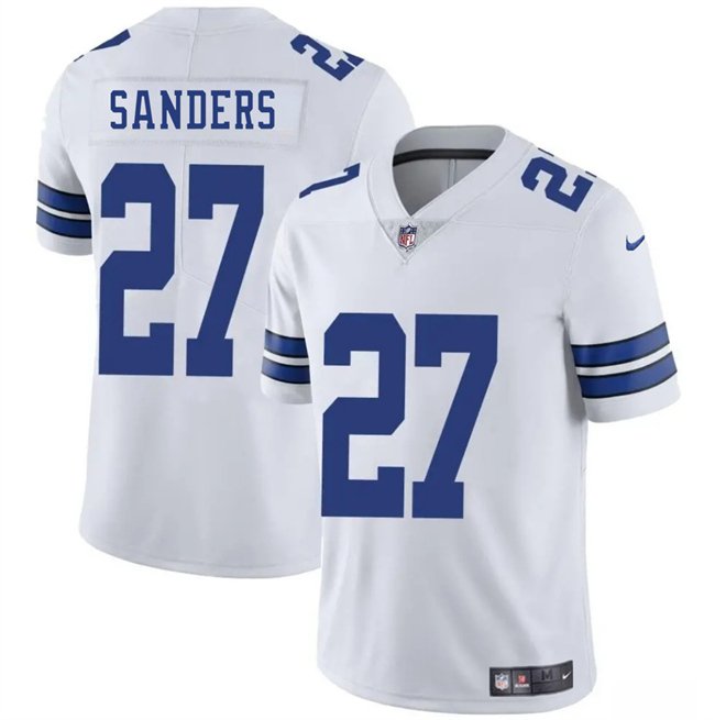 White Dallas Cowboys #27 Miles Sanders 2025 Vapor Untouchable Limited Stitched Football Jersey - DLC252