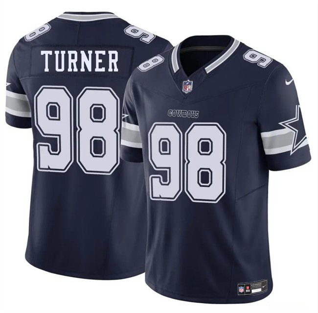 Navy Dallas Cowboys #98 Payton Turner 2025 F.U.S.E Vapor Untouchable Limited Stitched Football Jersey - DLC24