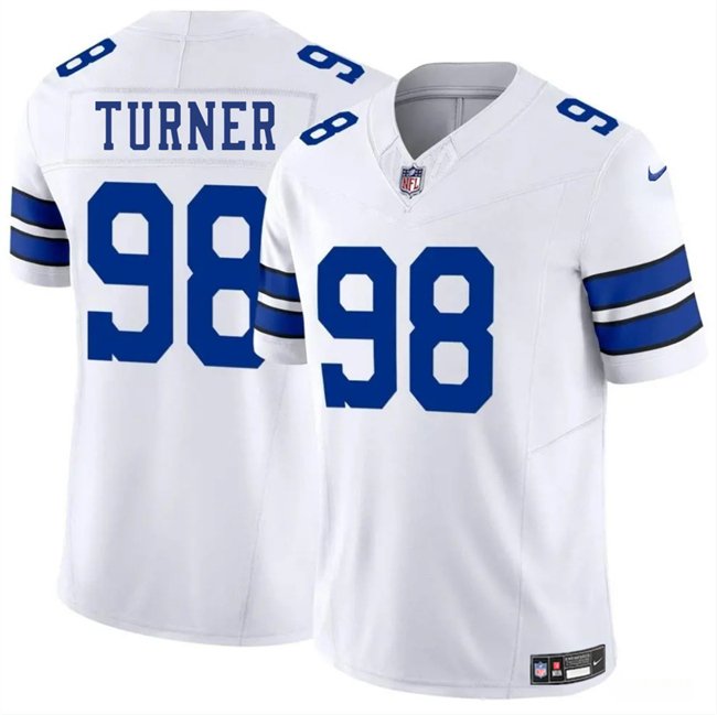 White Dallas Cowboys #98 Payton Turner 2025 F.U.S.E Vapor Untouchable Limited Stitched Football Jersey - DLC81