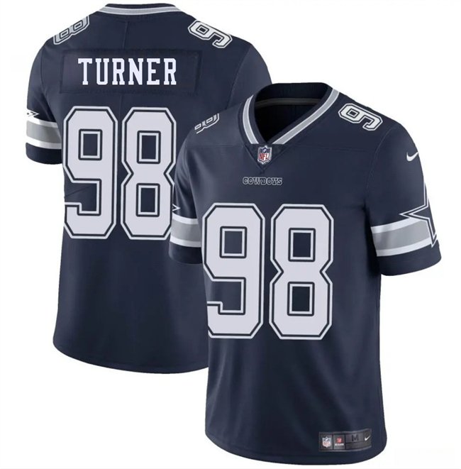 Navy/Blue Dallas Cowboys #98 Payton Turner 2025 Vapor Untouchable Limited Stitched Football Jersey - DLC82