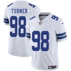 White Dallas Cowboys #98 Payton Turner 2025 Vapor Untouchable Limited Stitched Football Jersey - DLC178