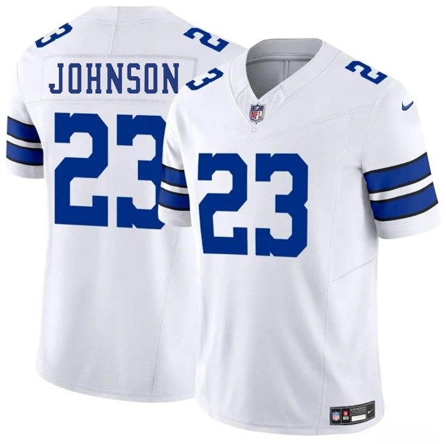 White Dallas Cowboys #23 Buddy Johnson 2025 F.U.S.E Vapor Untouchable Limited Stitched Football Jersey - DLC04